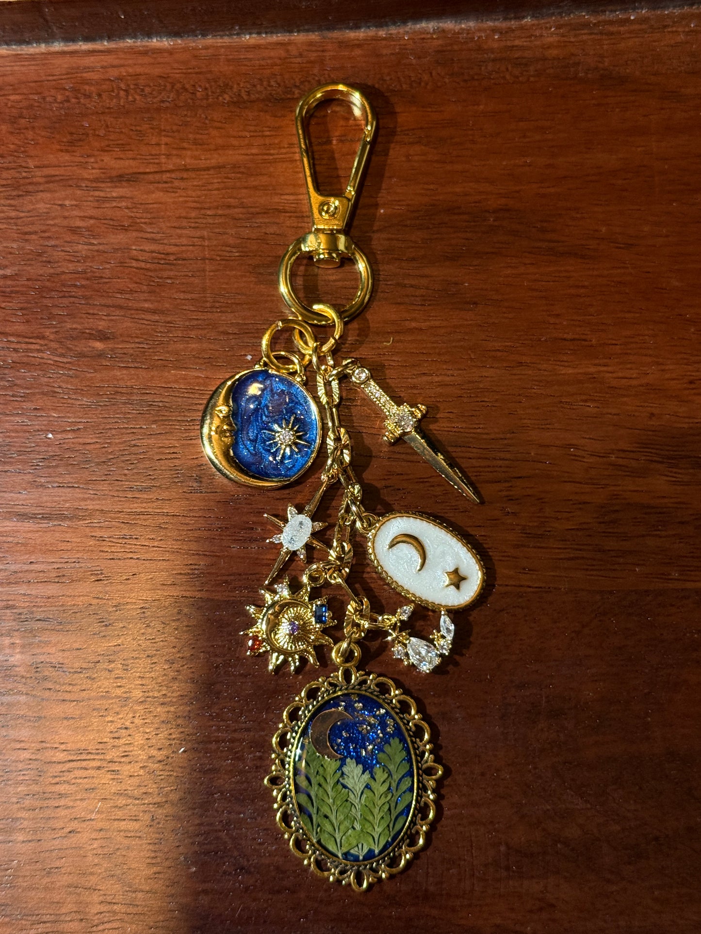 Gold bag charm (#3)