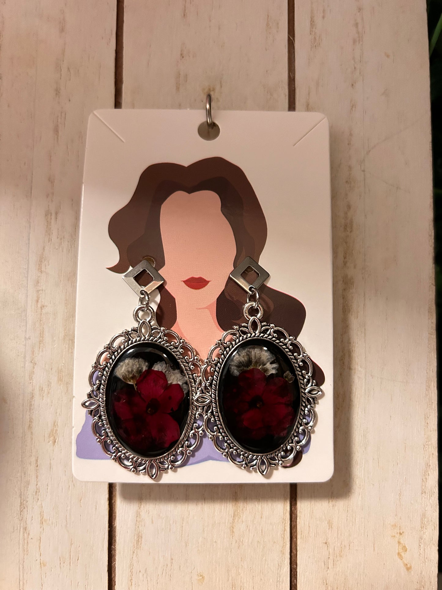 Antique silver earrings