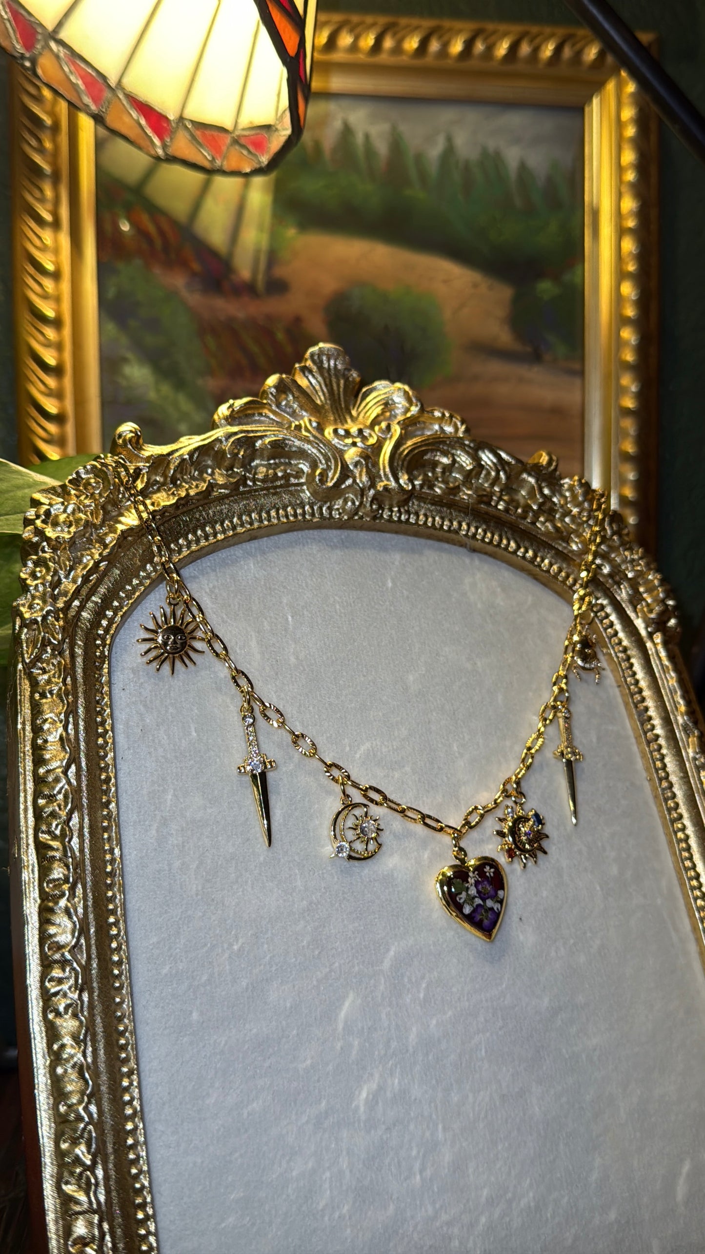 Cherry cola Allysum locket charm necklace #2