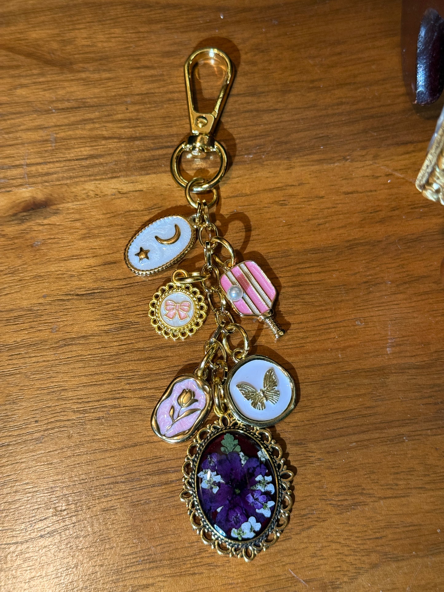 Gold bag charm (#5)