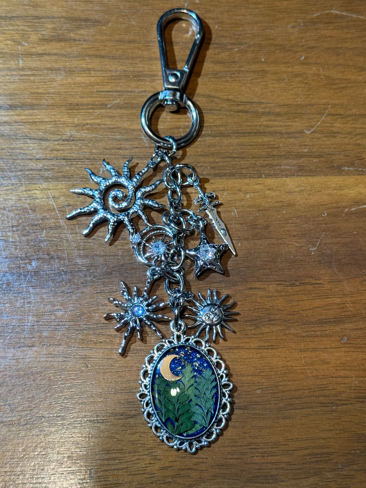 Silver bag charm (#2)