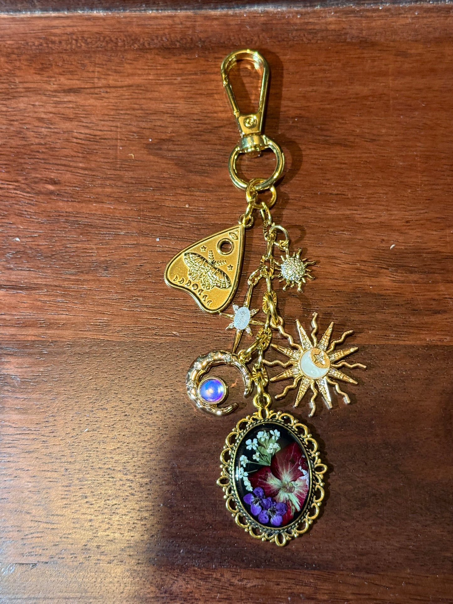 Gold bag charm (#4)