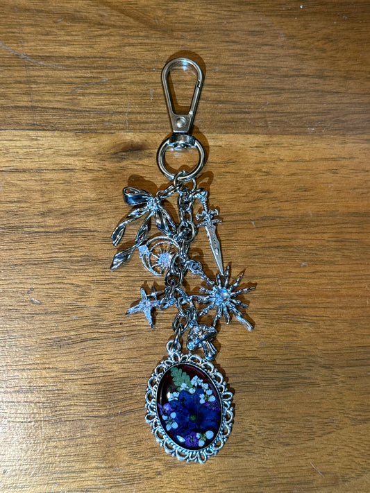 Silver bag charm (#6)