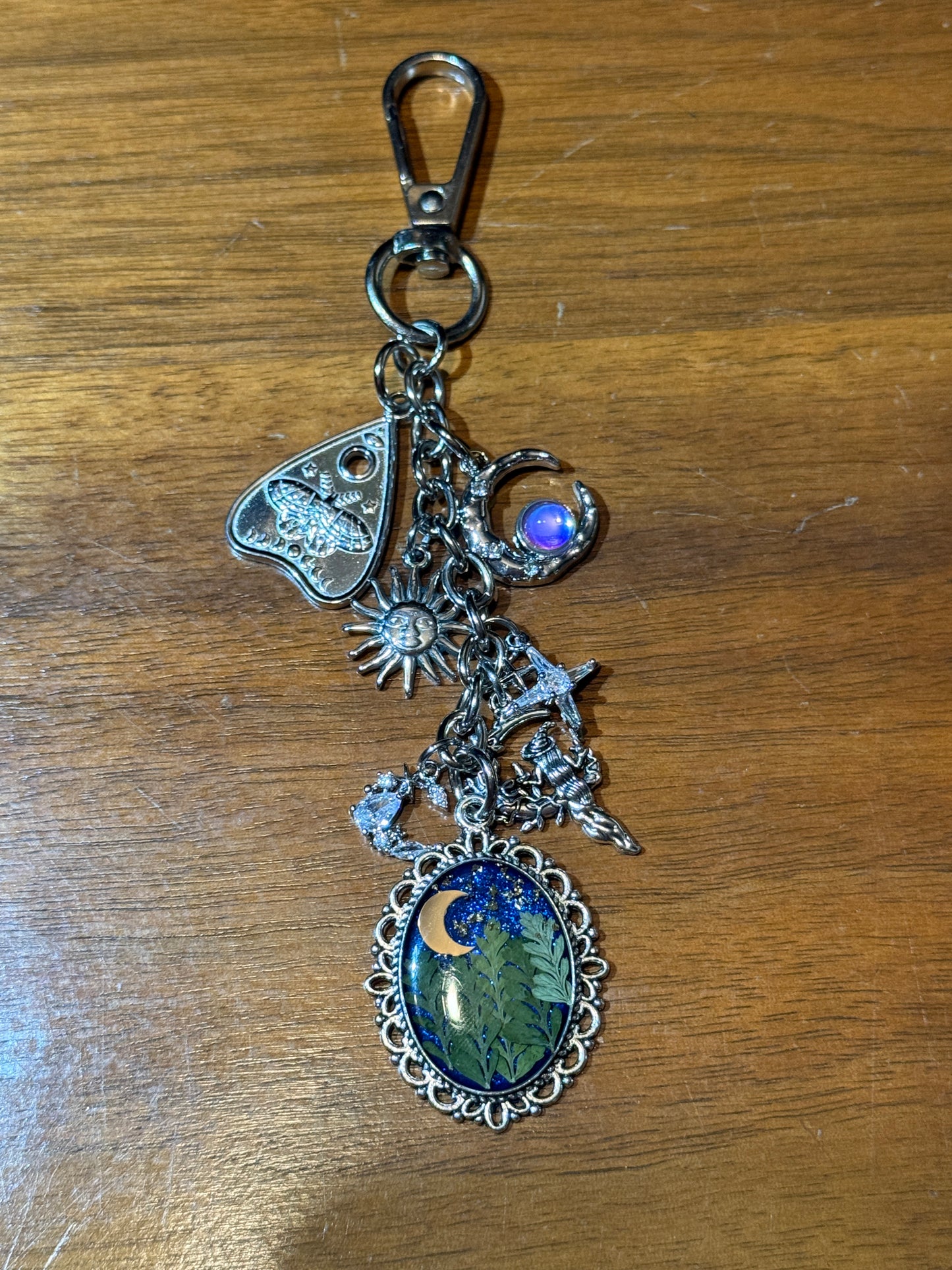 Silver bag charm (#4)