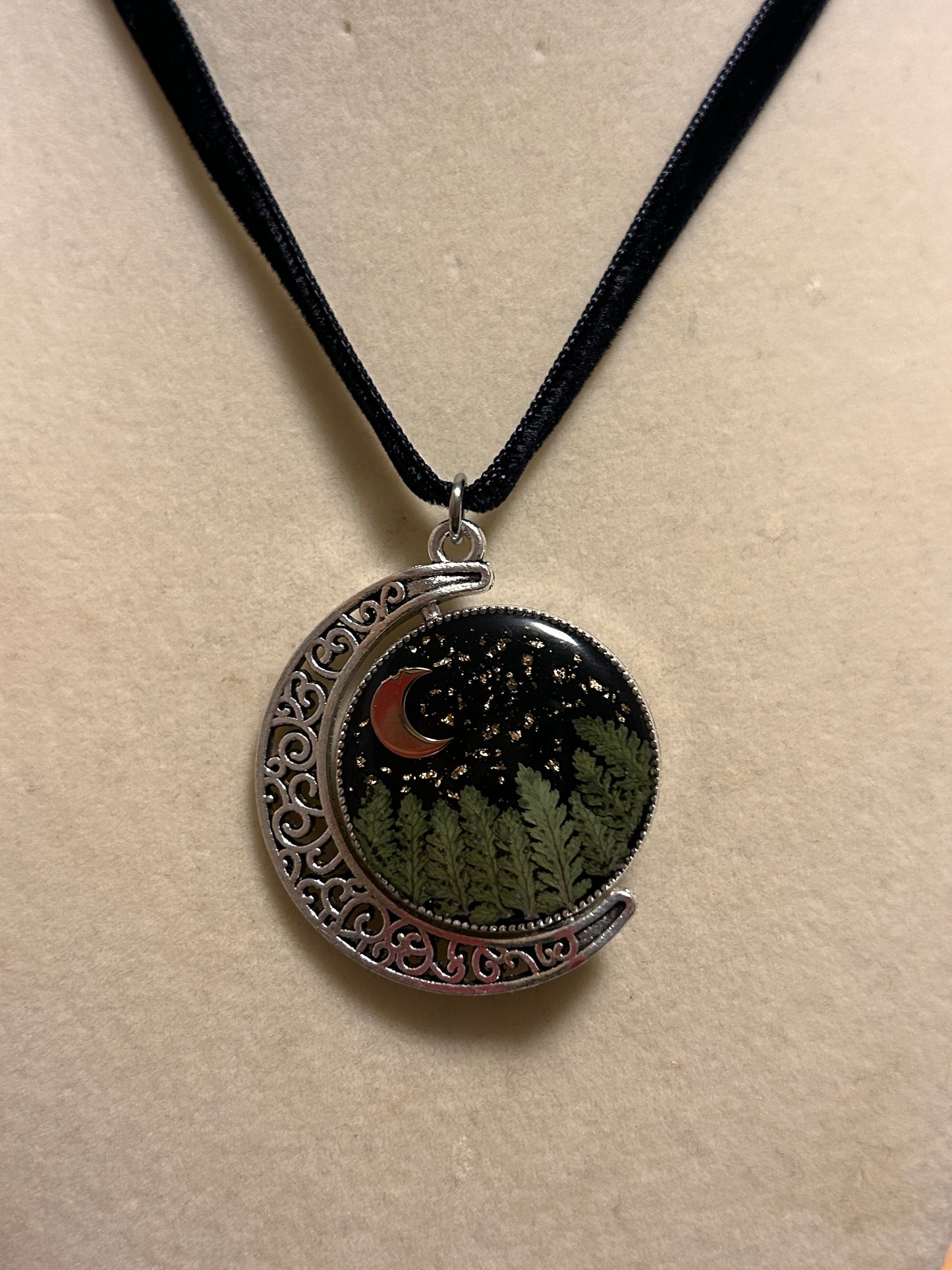 Night & sun reversiable choker (silver)