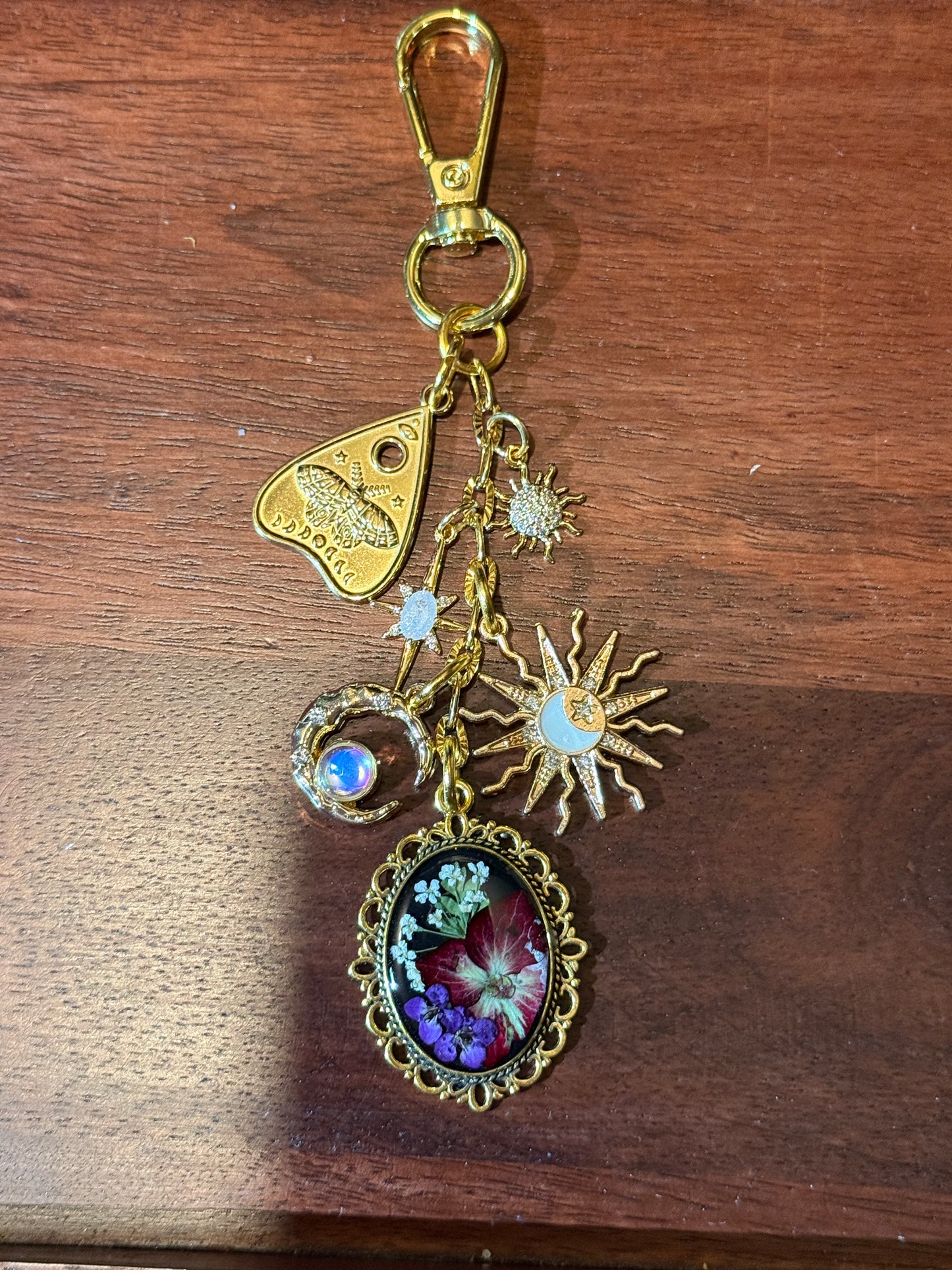 Gold bag charm (#4)