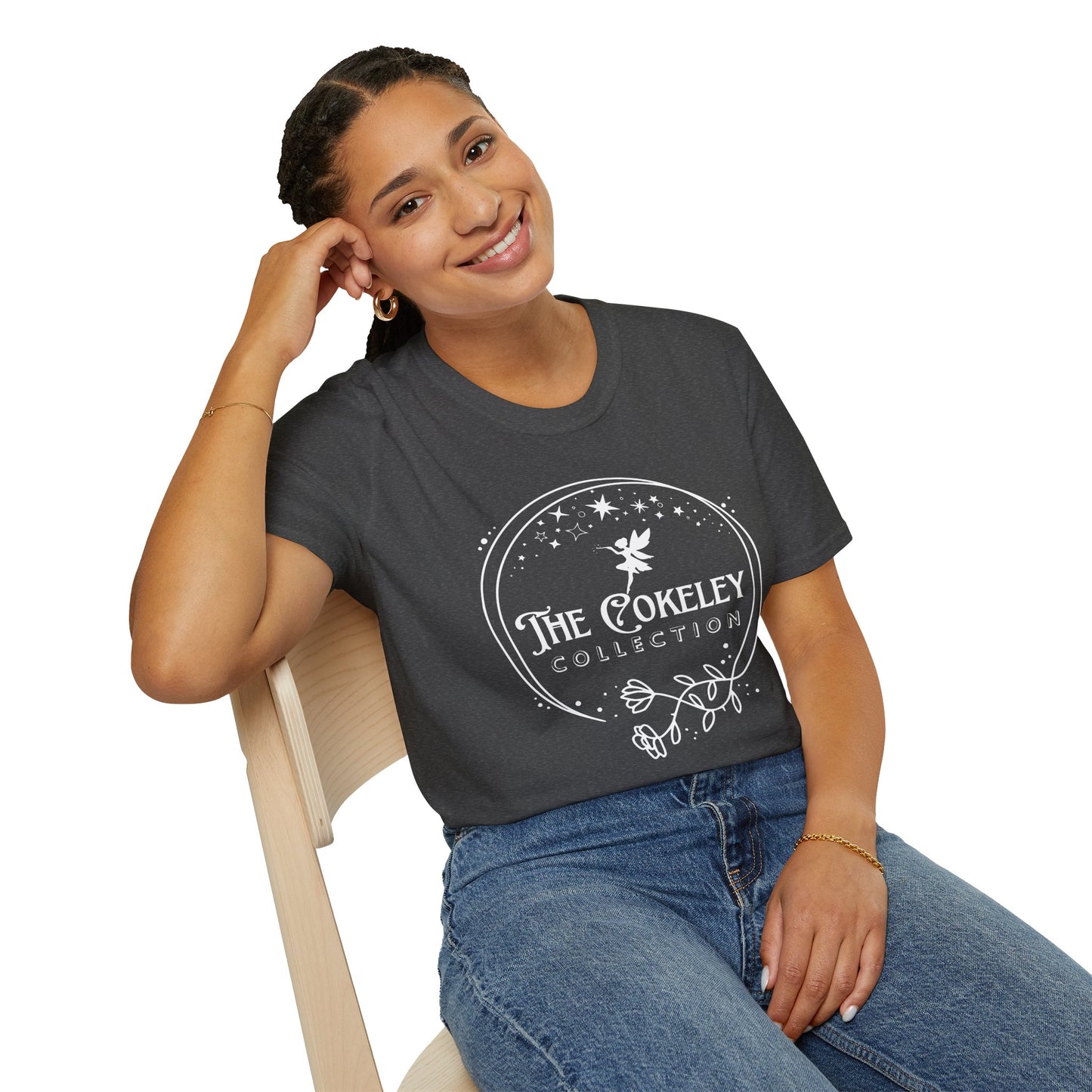 The Cokeley Collection T-Shirt | Fairy Logo, Starry Circle Design