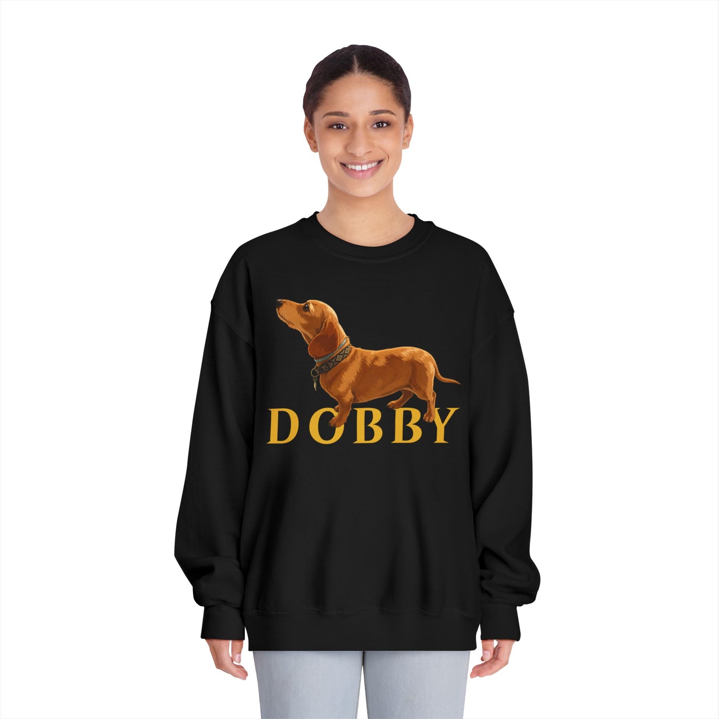 Dobby Crewneck Sweatshirt | Sausage Dog Graphic
