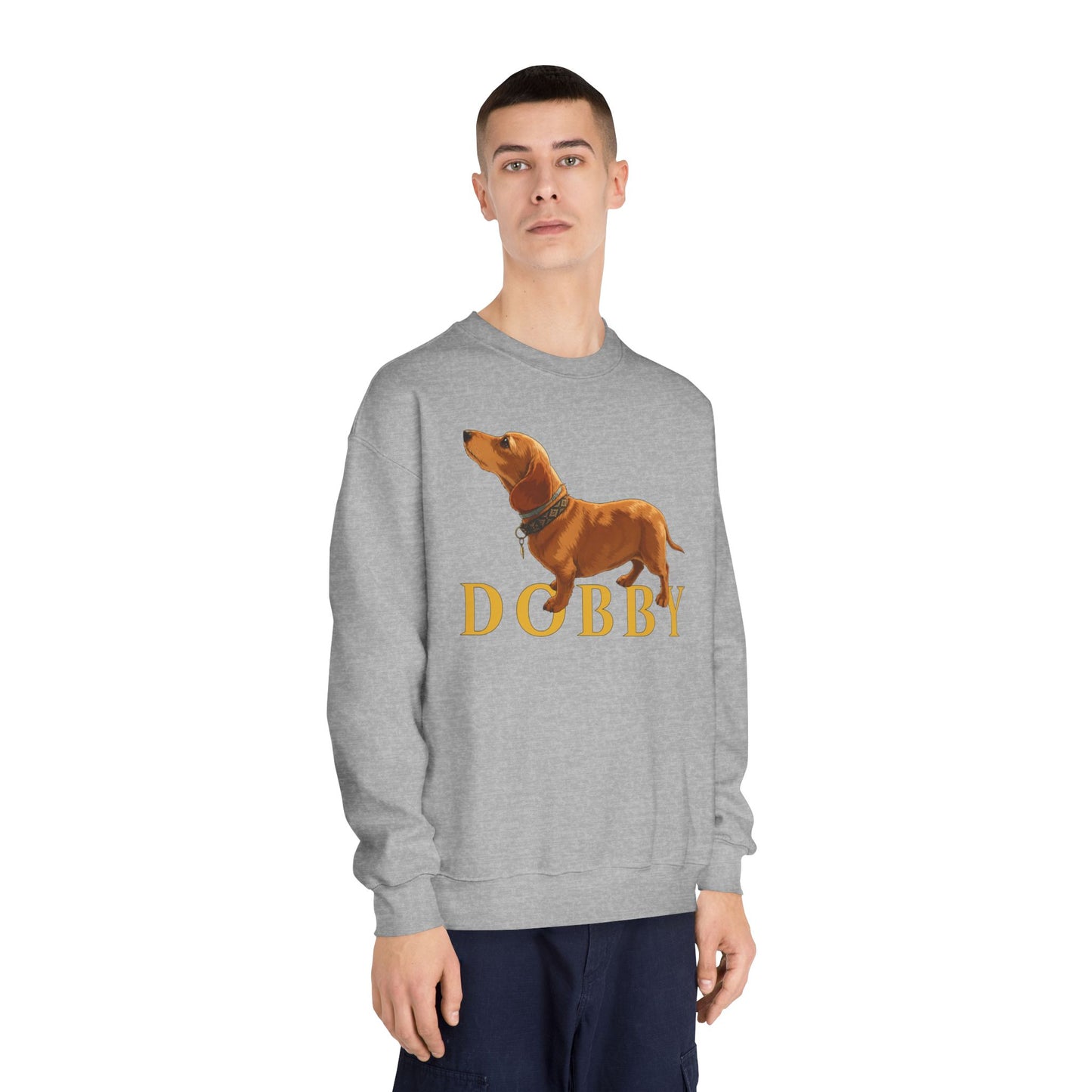 Dobby Crewneck Sweatshirt | Sausage Dog Graphic