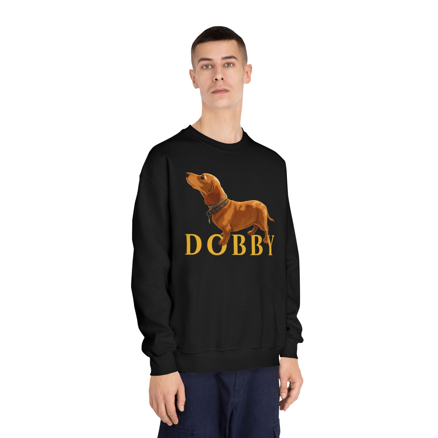 Dobby Crewneck Sweatshirt | Sausage Dog Graphic