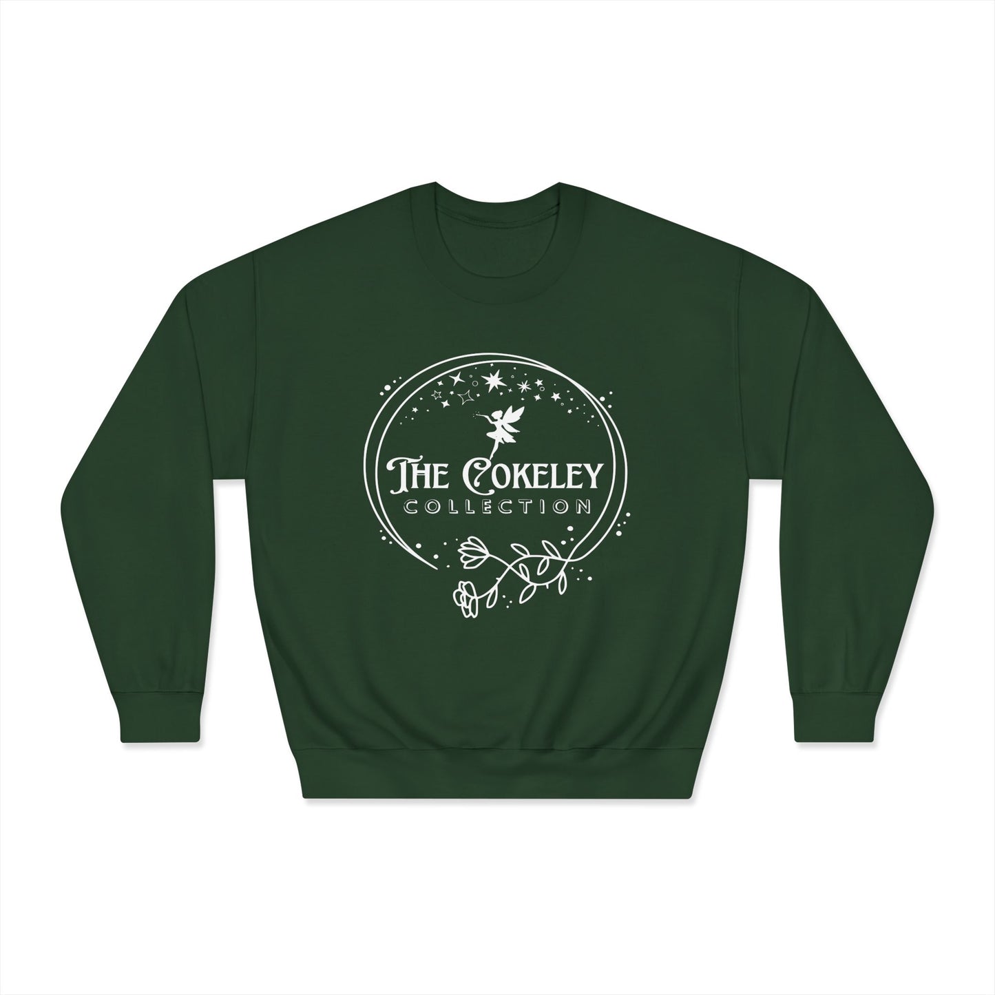 The Cokely Collection logo Crewneck Sweatshirt | Botanical Circle Design