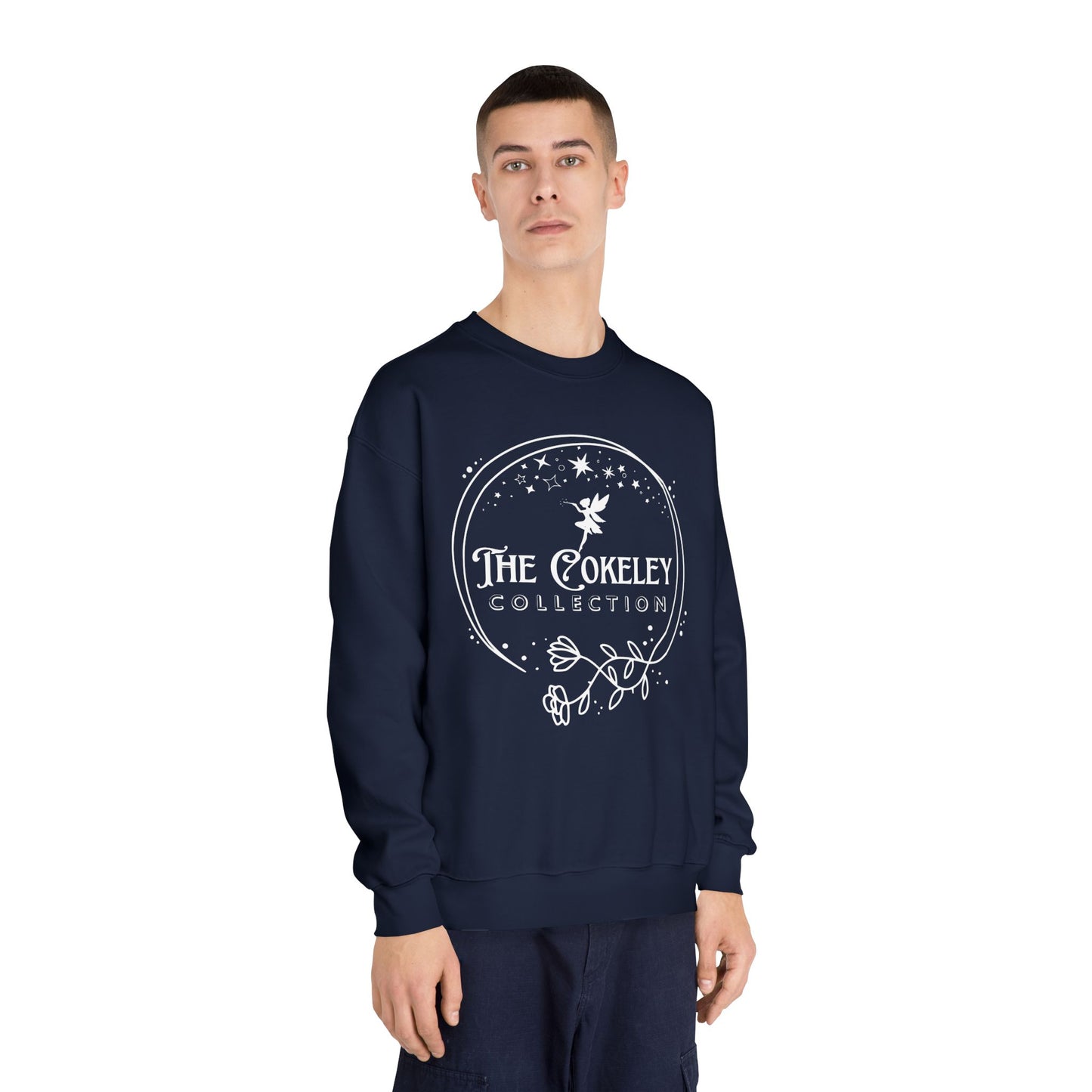 The Cokely Collection logo Crewneck Sweatshirt | Botanical Circle Design