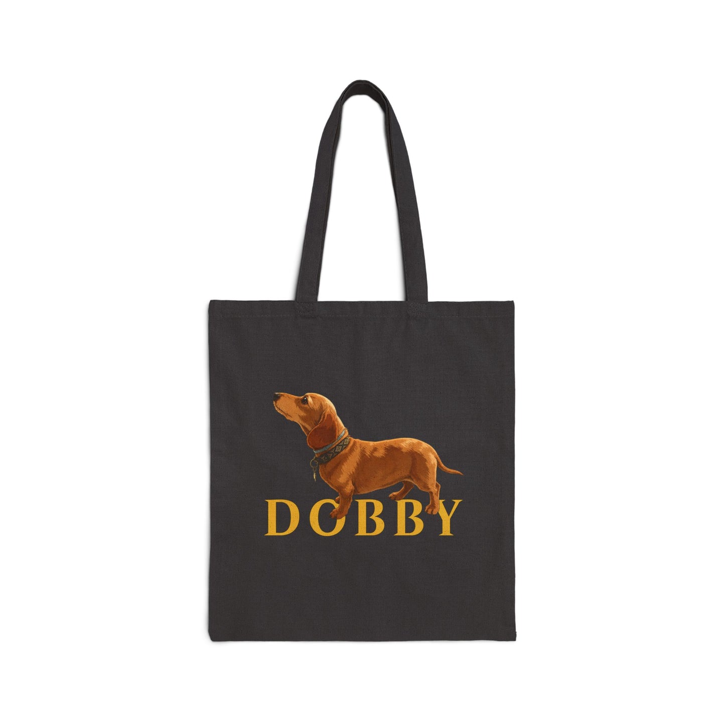 Dobby Sausage Dog Canvas Tote