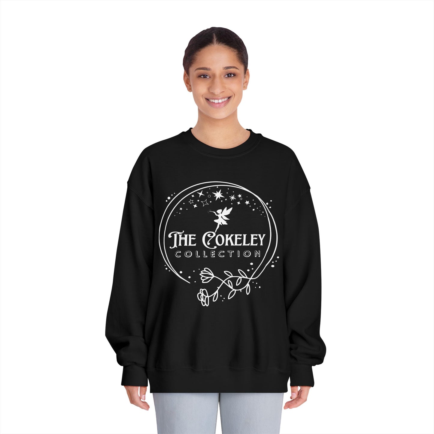The Cokely Collection logo Crewneck Sweatshirt | Botanical Circle Design
