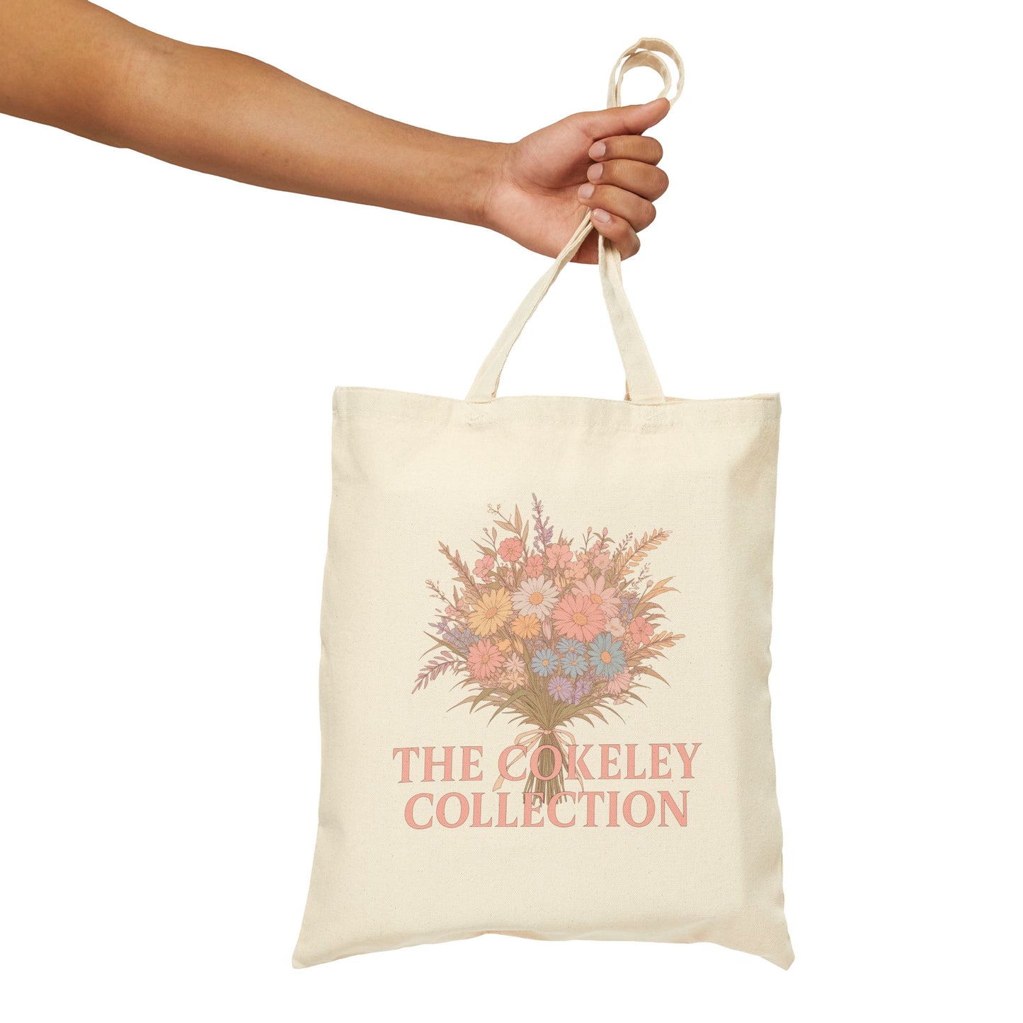 Vintage Floral Bouquet Tote Bag | Pastel Flowers, The Onkeley Collection