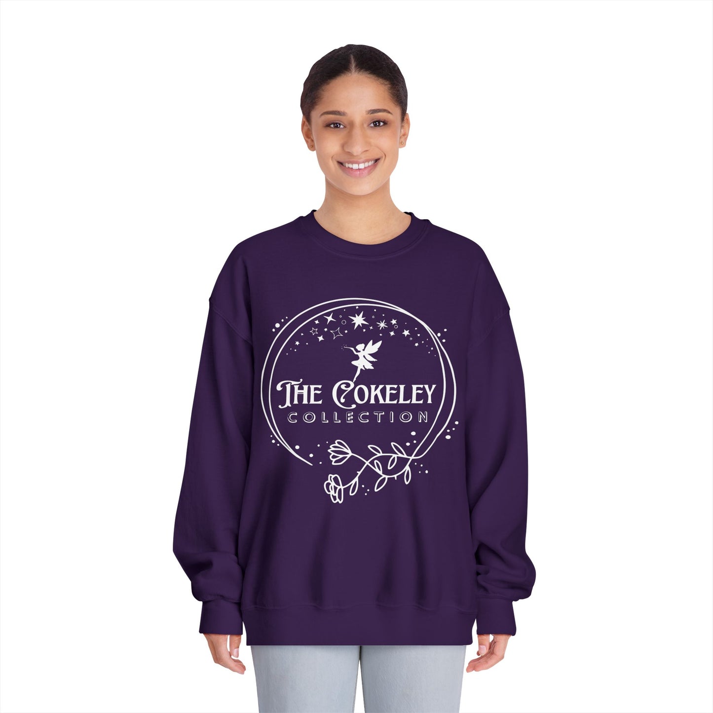 The Cokely Collection logo Crewneck Sweatshirt | Botanical Circle Design
