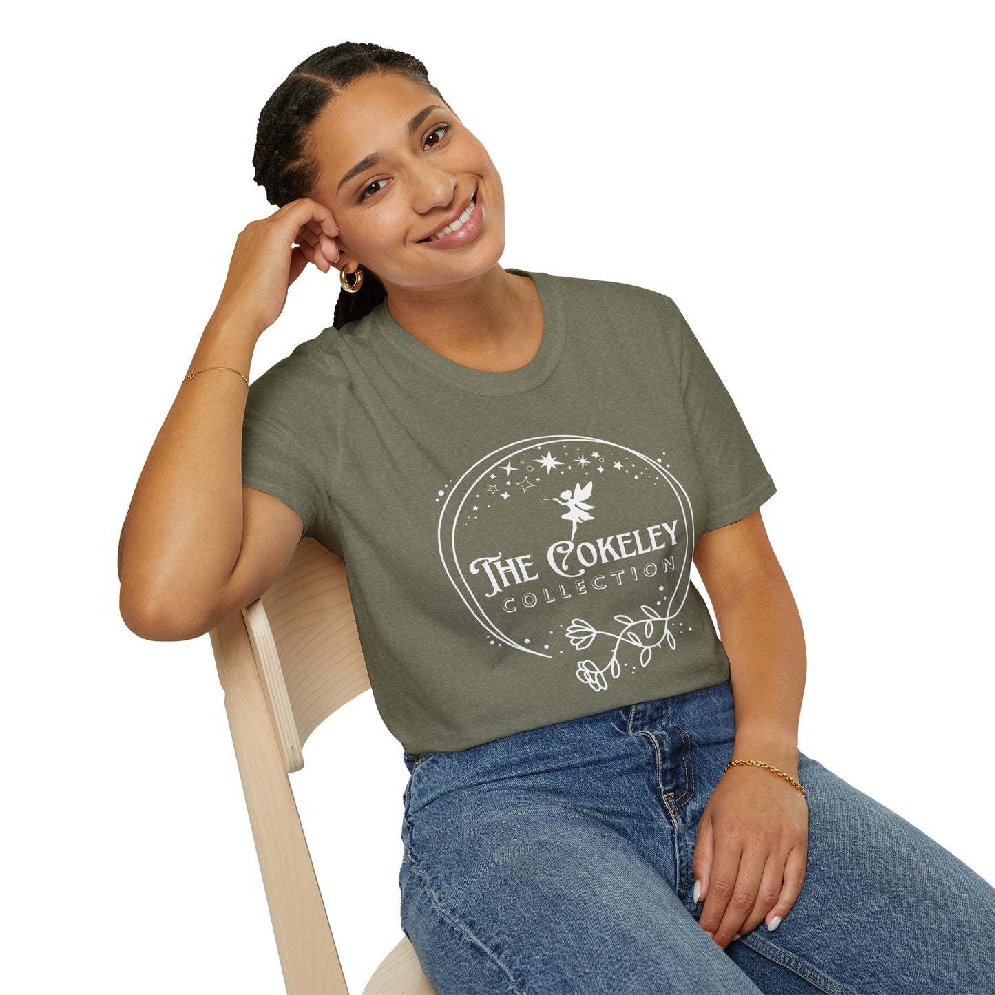 The Cokeley Collection T-Shirt | Fairy Logo, Starry Circle Design