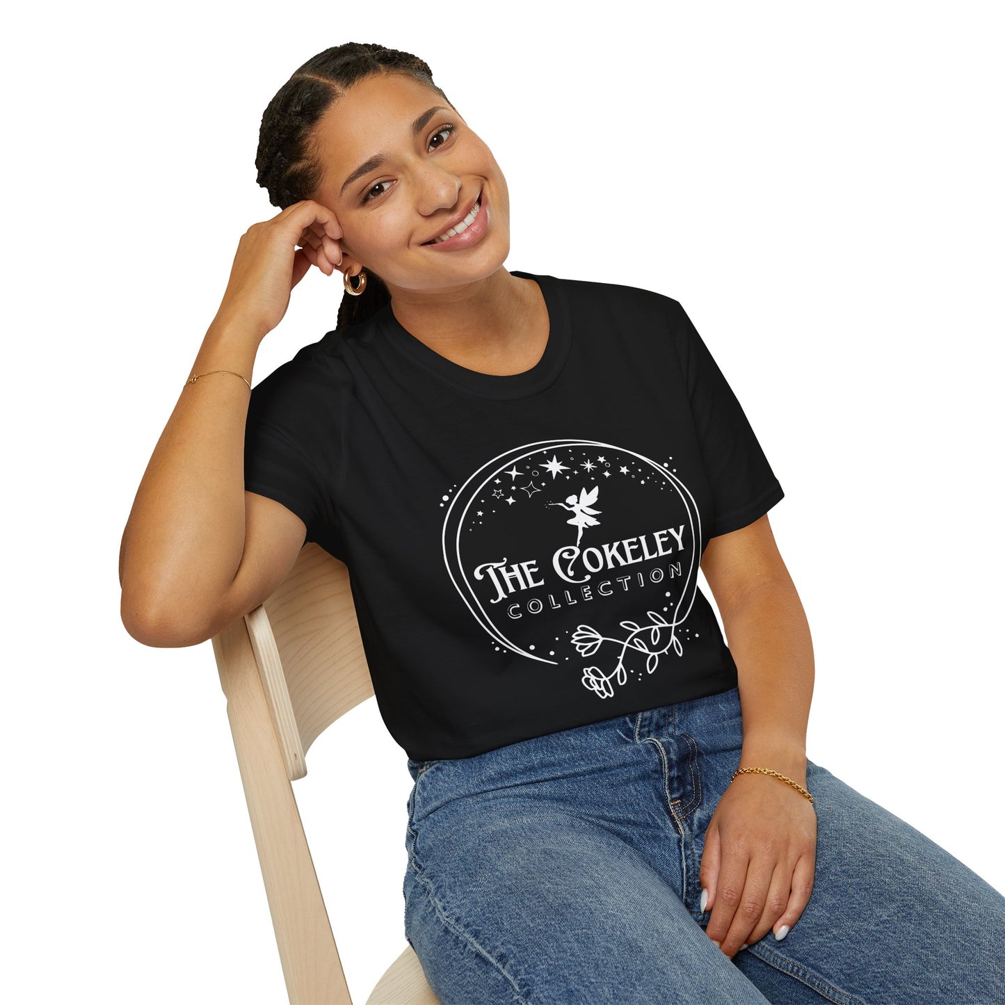 The Cokeley Collection T-Shirt | Fairy Logo, Starry Circle Design