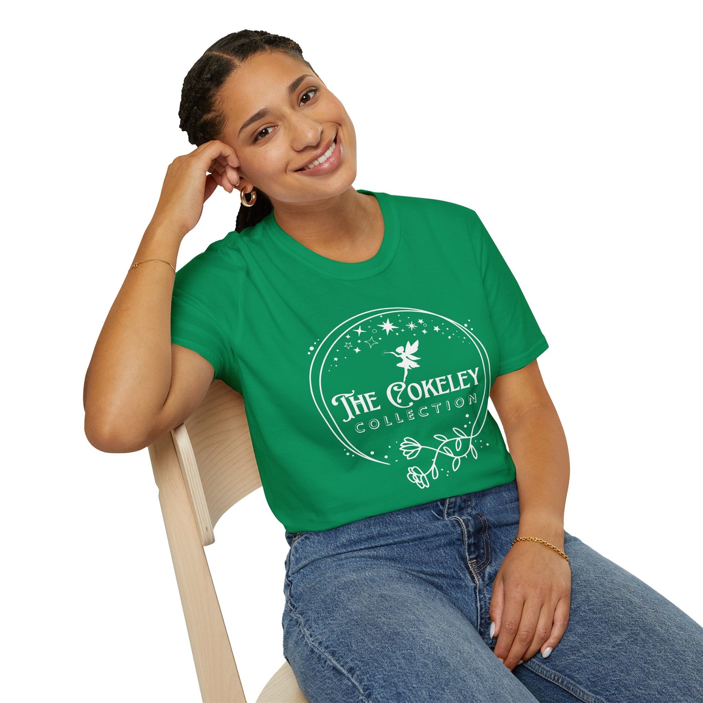 The Cokeley Collection T-Shirt | Fairy Logo, Starry Circle Design