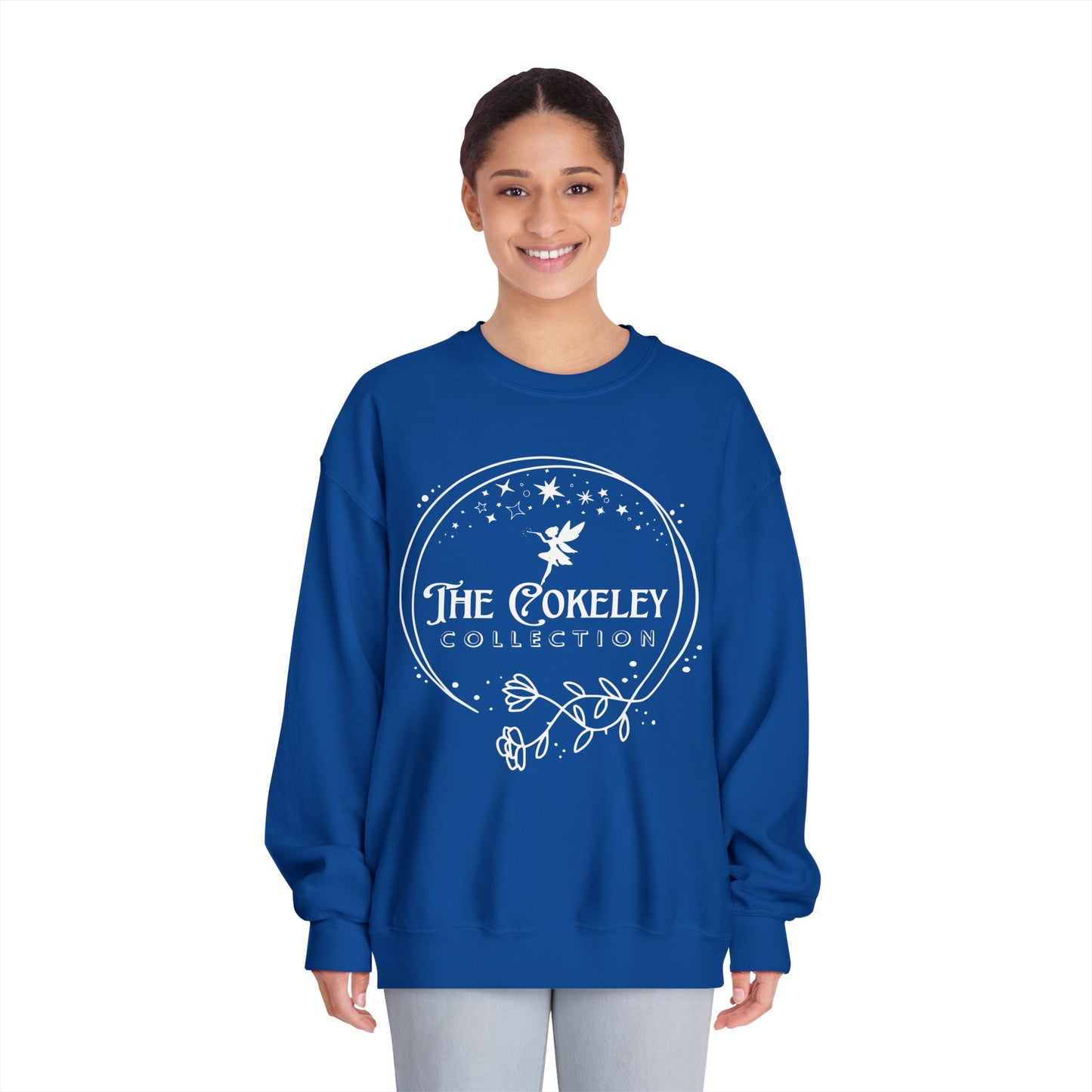 The Cokely Collection logo Crewneck Sweatshirt | Botanical Circle Design