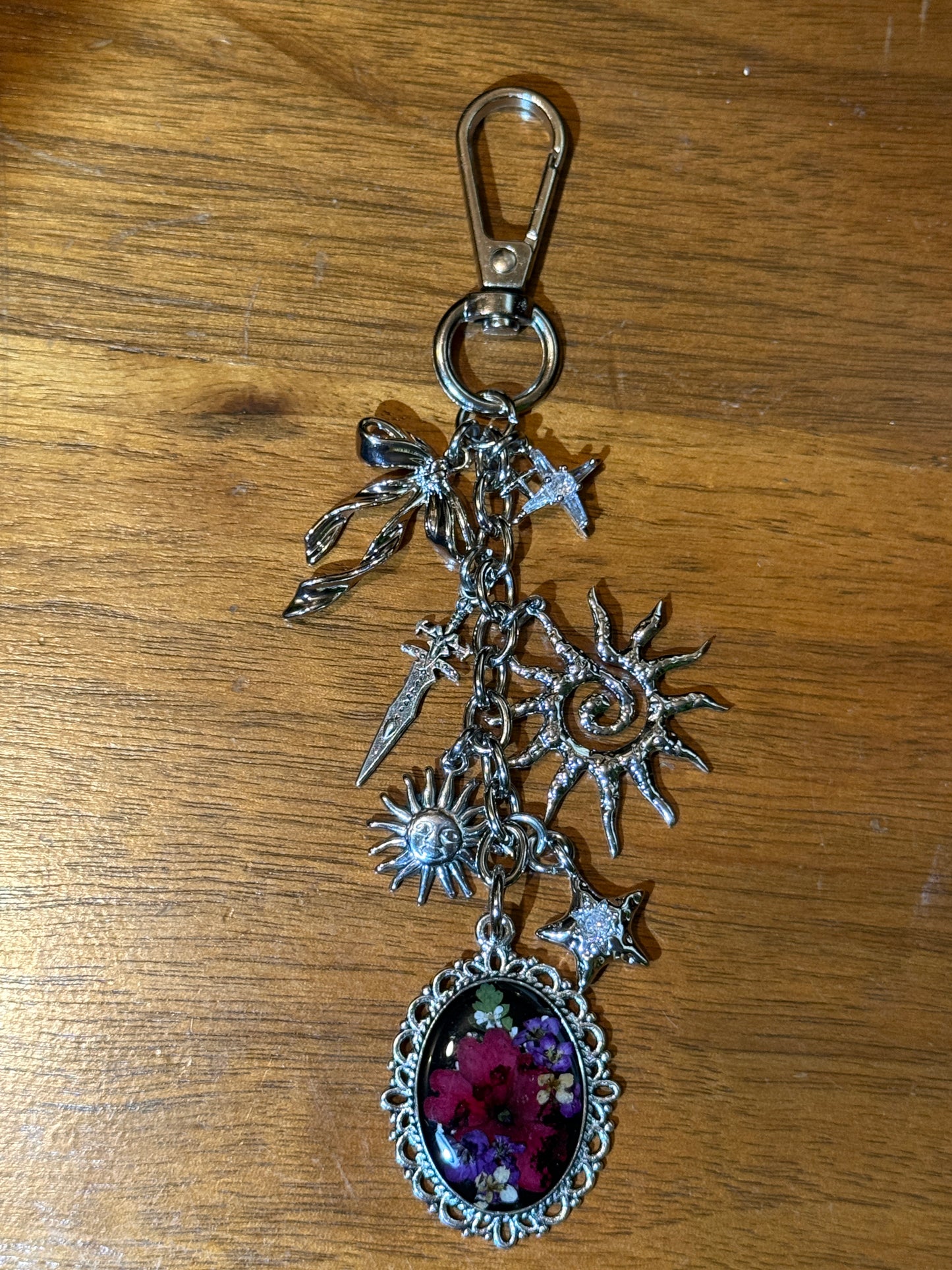 Silver bag charm #7