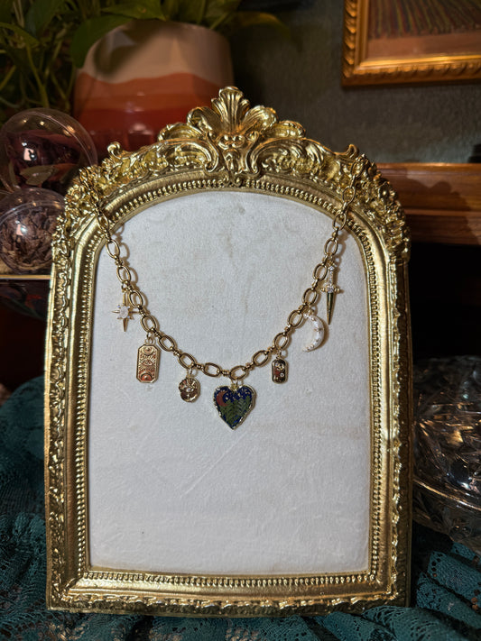 Love you to the moon and back charm necklace
