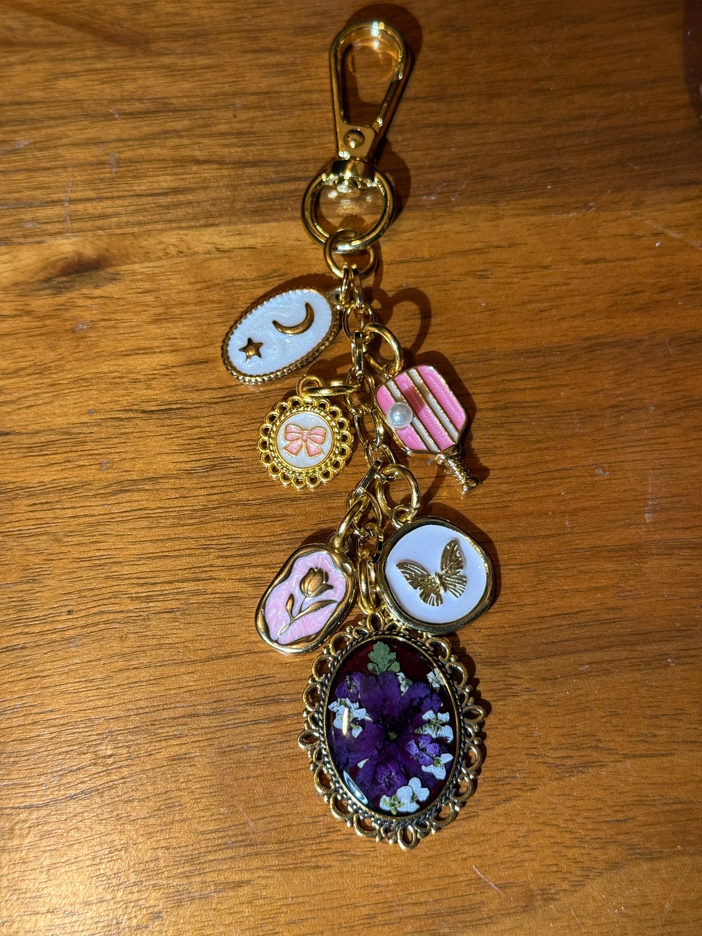 Gold bag charm (#5)