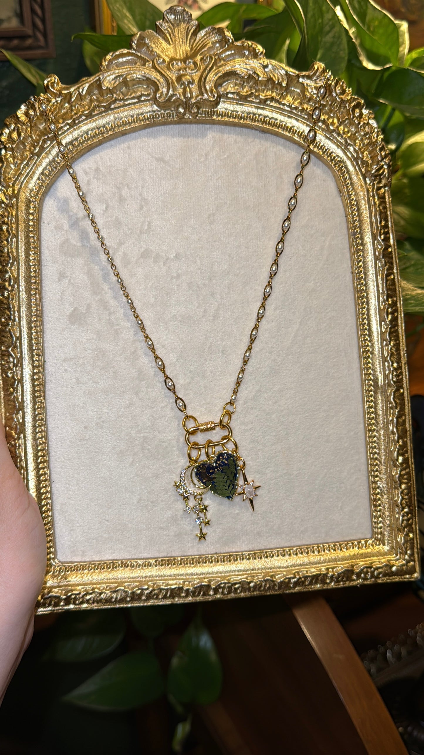 Love you to the moon and back front clasp necklace #3