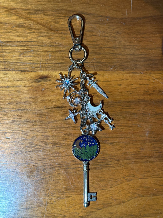 Silver bag charm (#2)