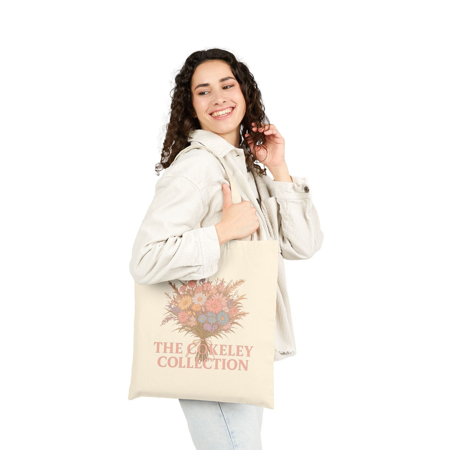 Vintage Floral Bouquet Tote Bag | Pastel Flowers, The Onkeley Collection