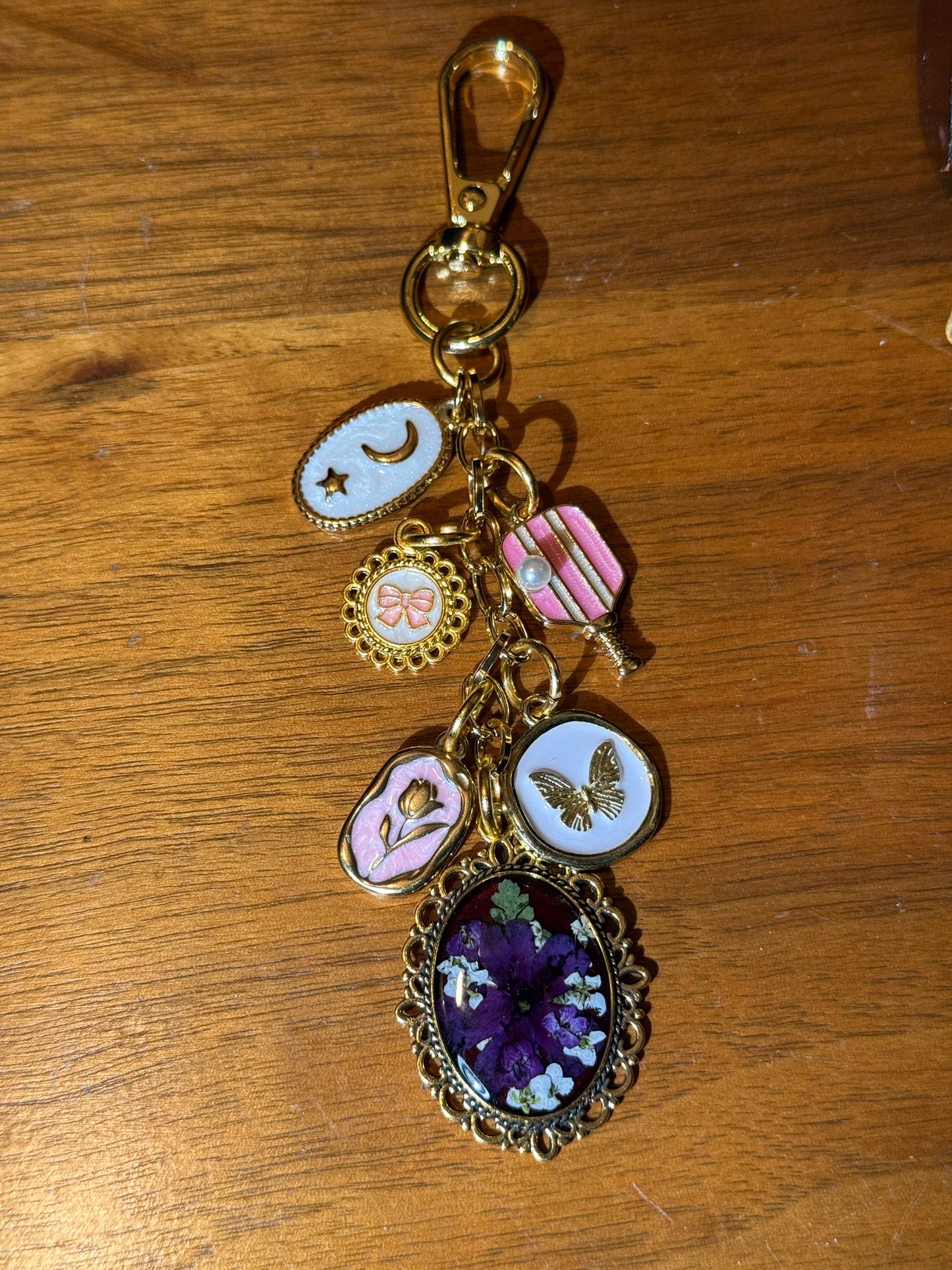 Gold bag charm (#5)