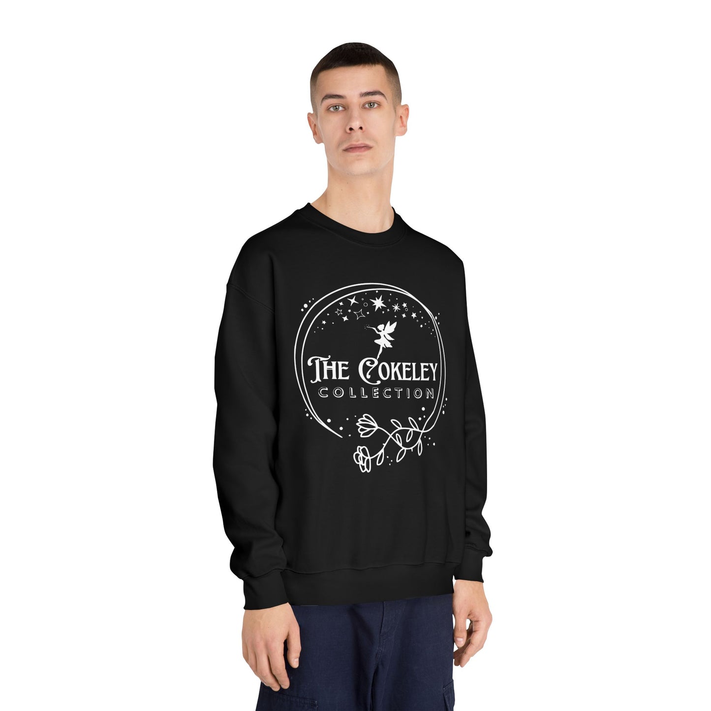 The Cokely Collection logo Crewneck Sweatshirt | Botanical Circle Design