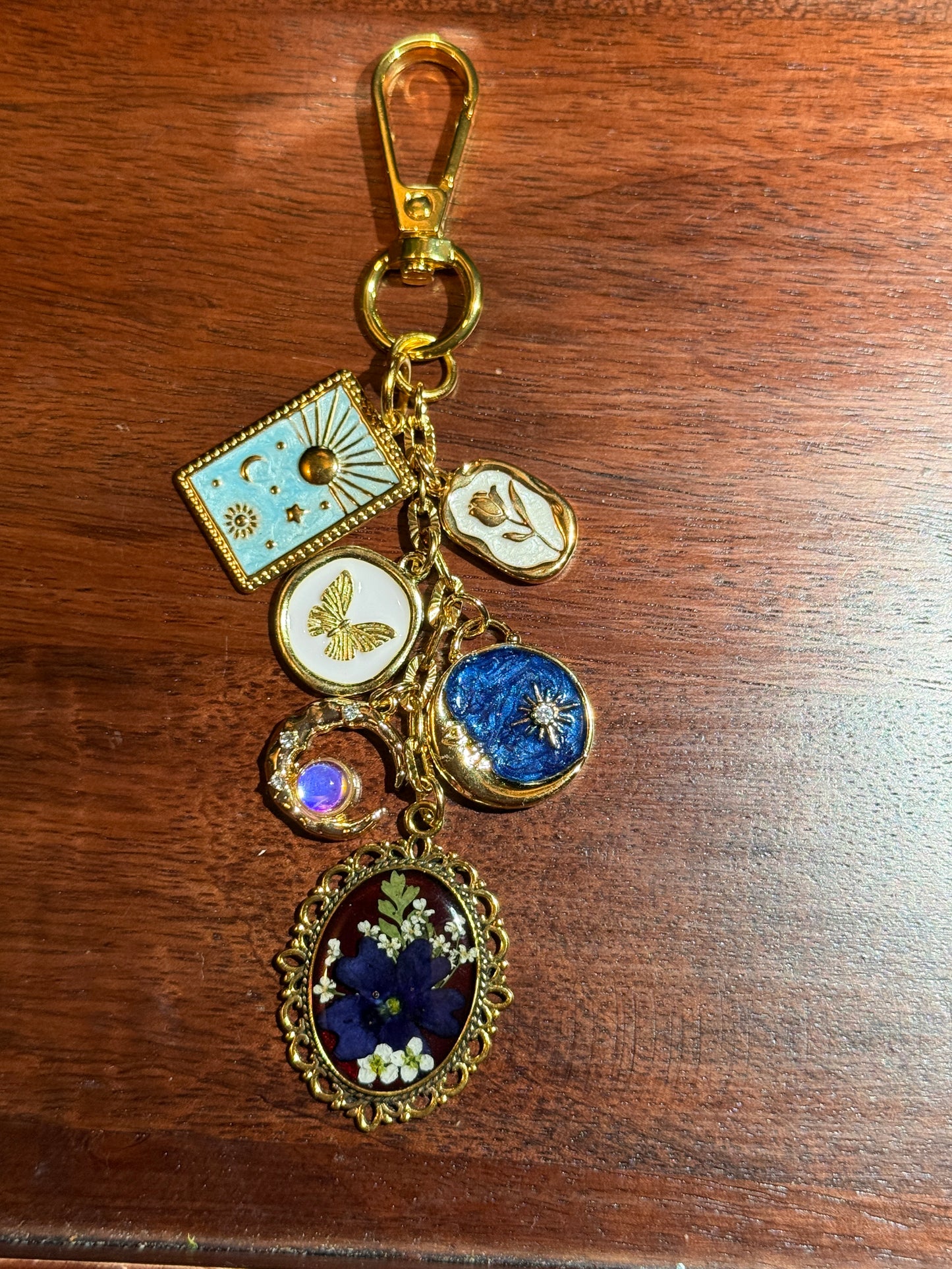 Gold bag charm (#5)