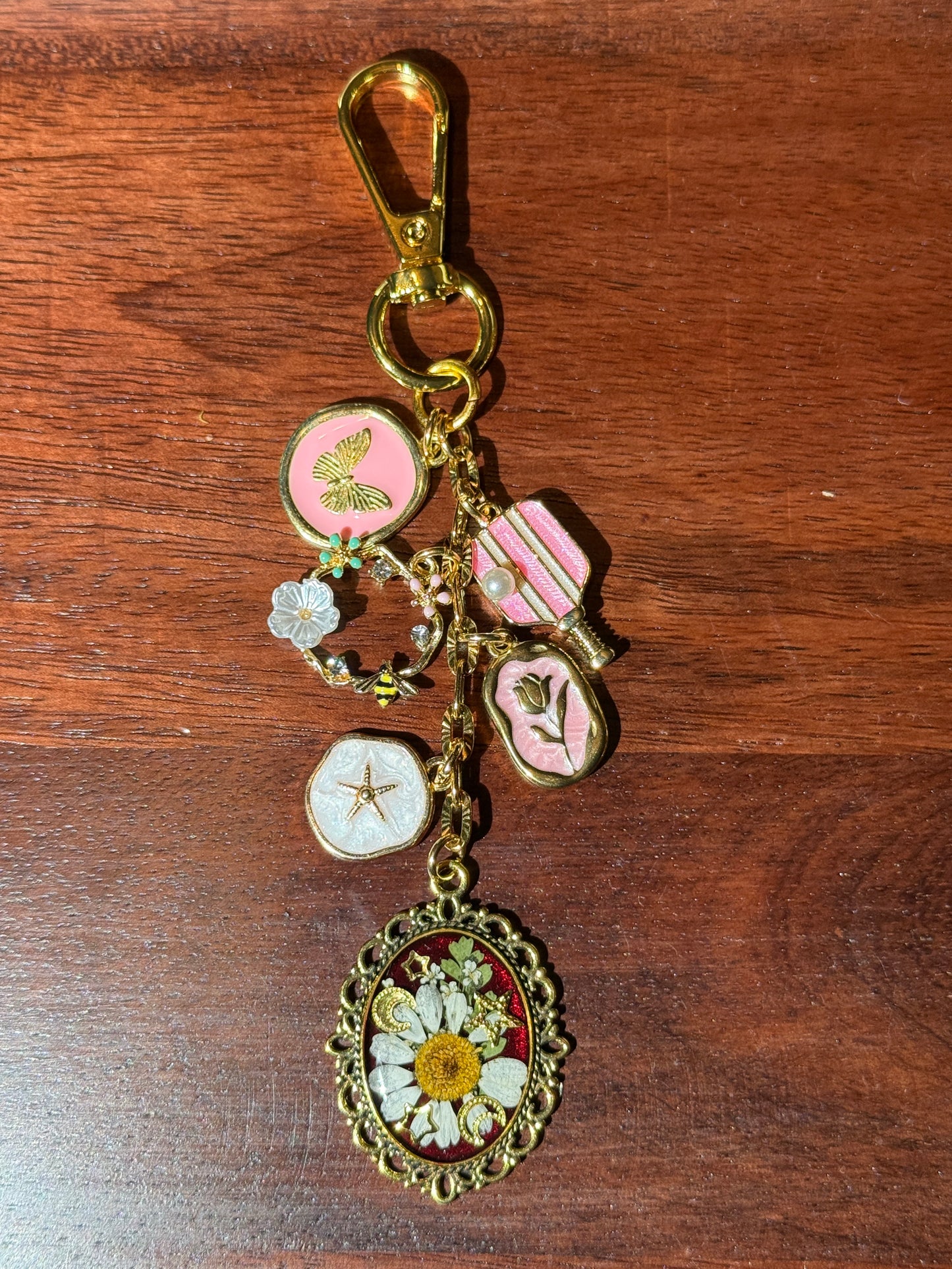 Gold bag charm (#1)