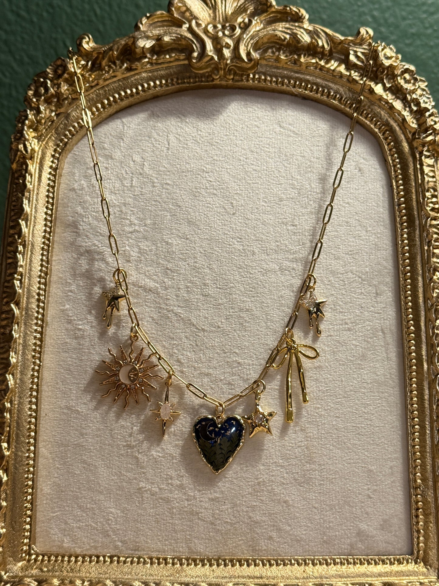 Love you to the moon and back charm necklace