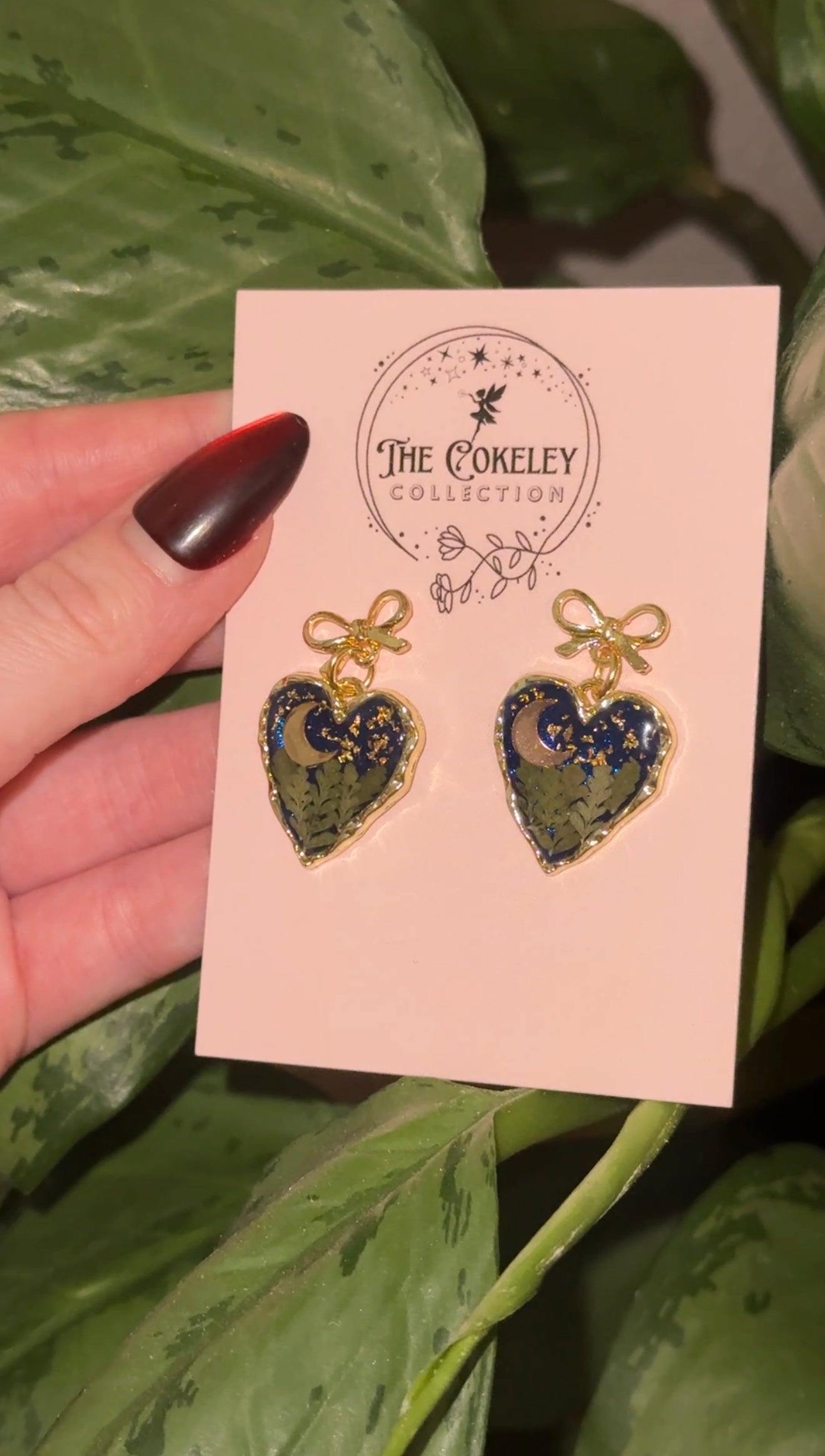 Love you to the moon & back earrings