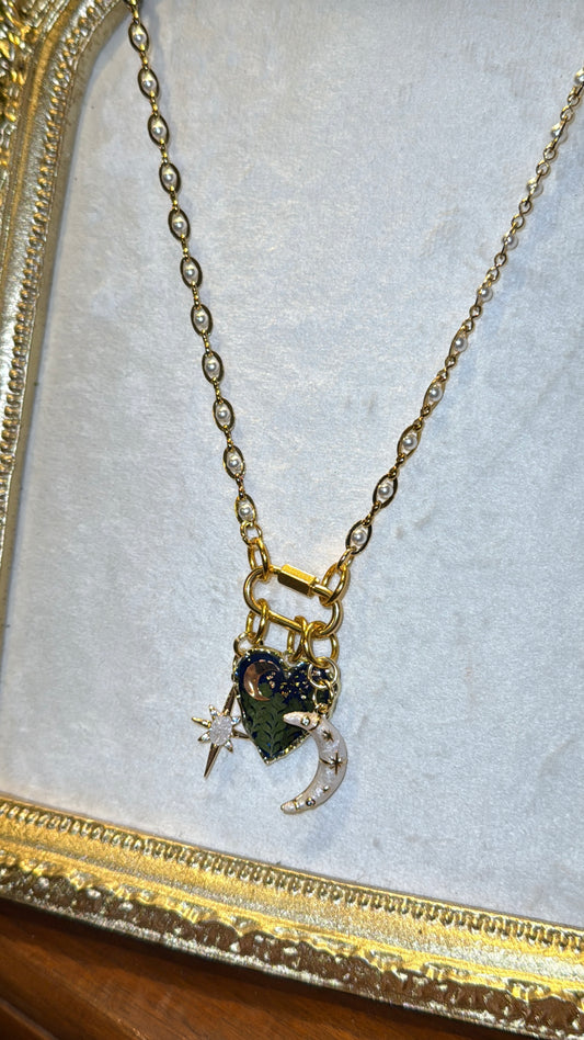 Love you to the moon and back front clasp necklace #2