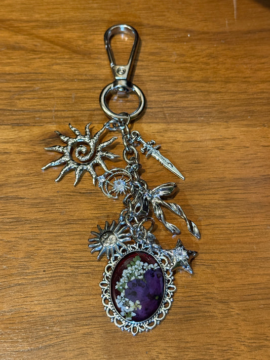 Silver bag charm (#5)