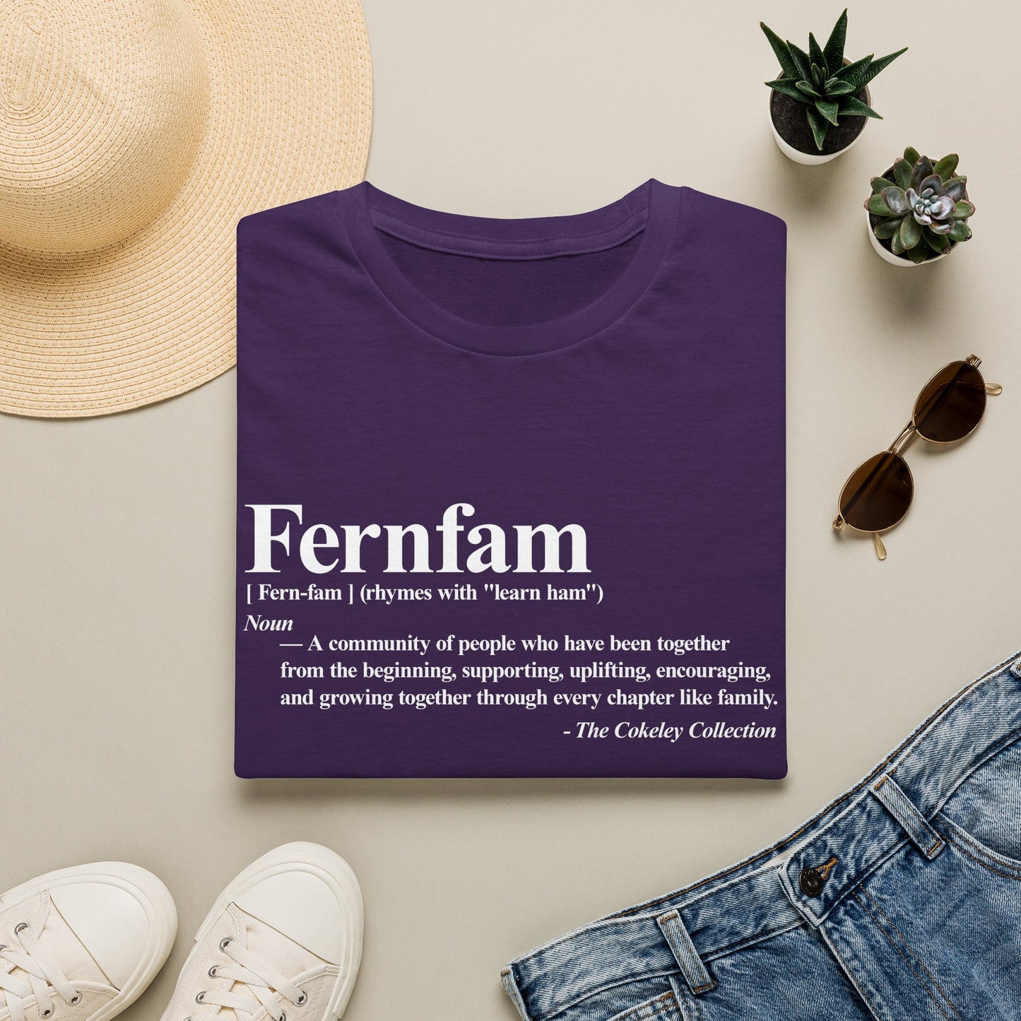 Fernfam definition T-Shirt | family quote tee, community togetherness design