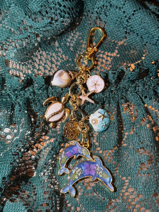 Dolphin bag charm