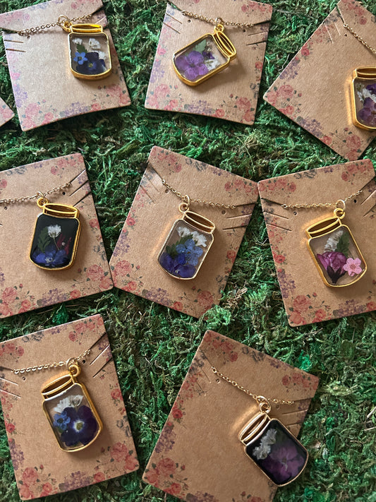 Mason jar necklace reveal