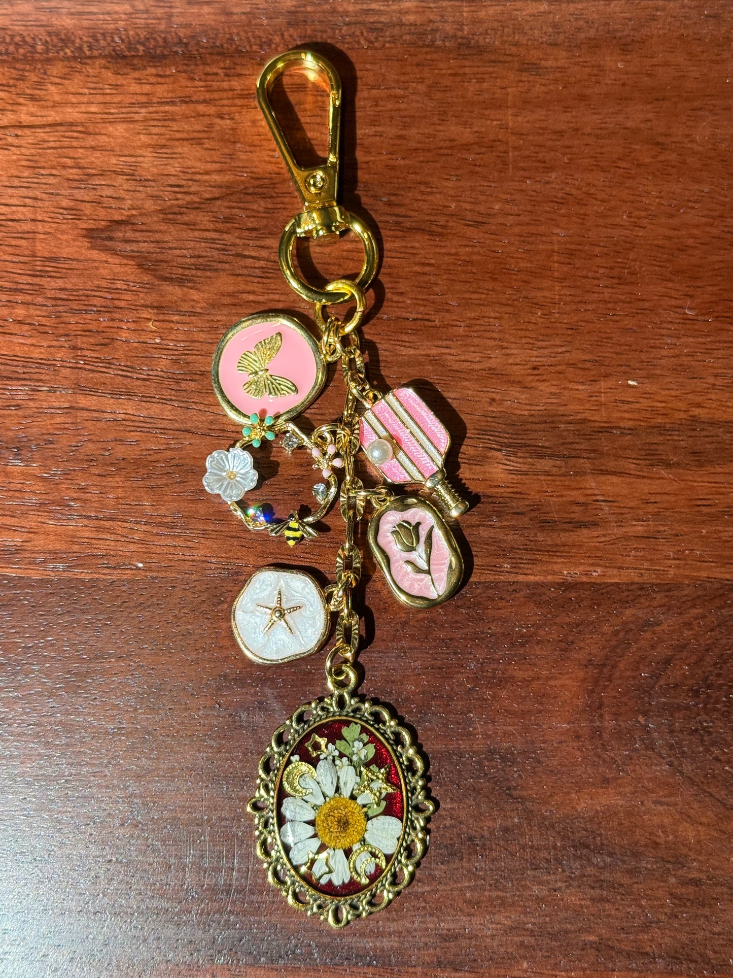 Gold bag charm (#1)
