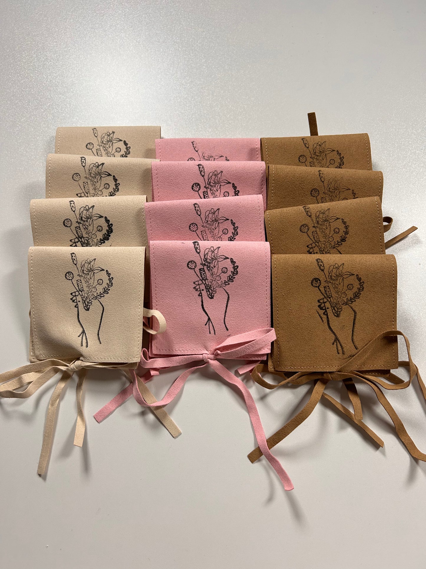 Pressed flower starter charm bracelet