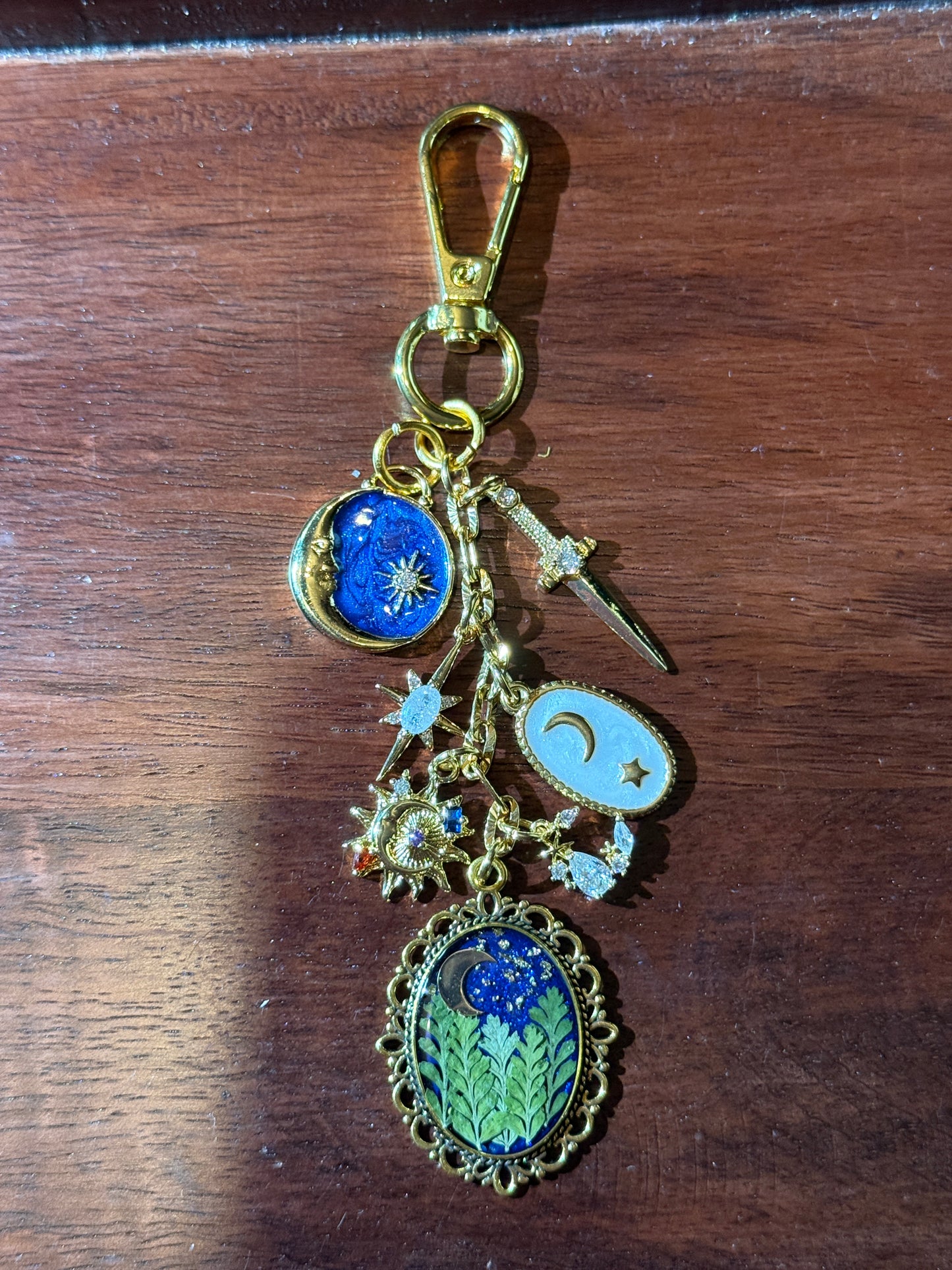 Gold bag charm (#3)