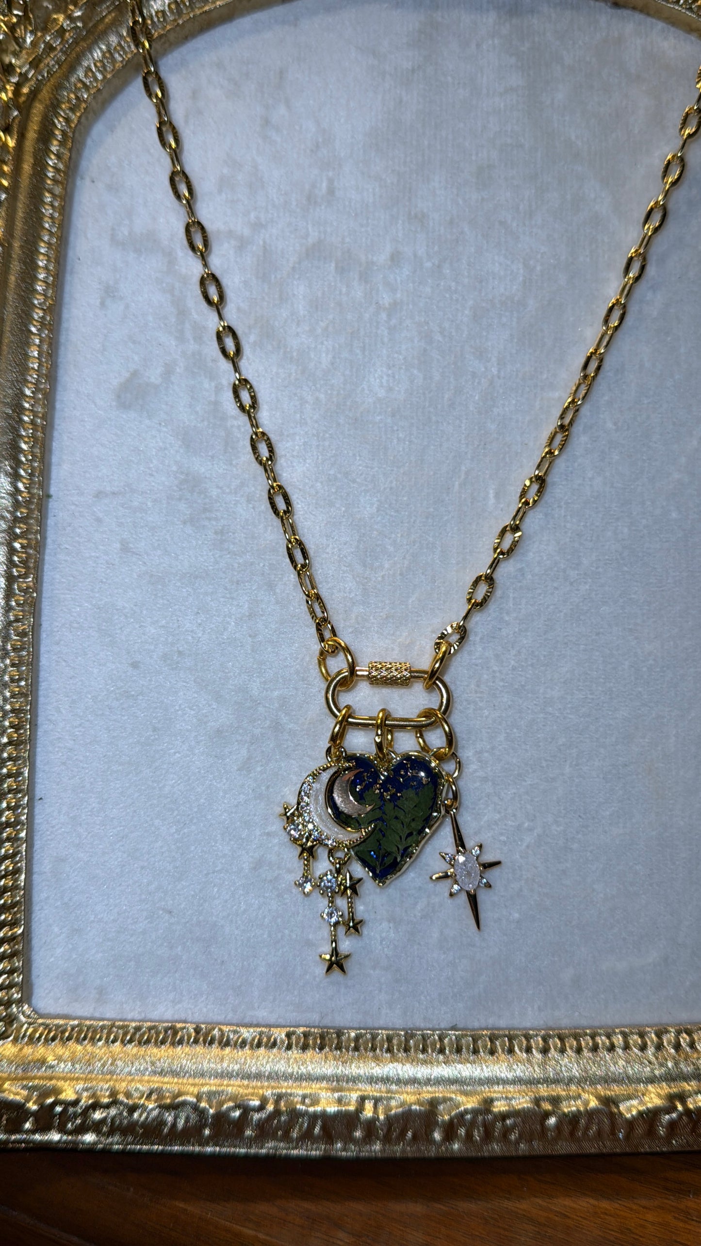 Love you to the moon and back front clasp necklace #4