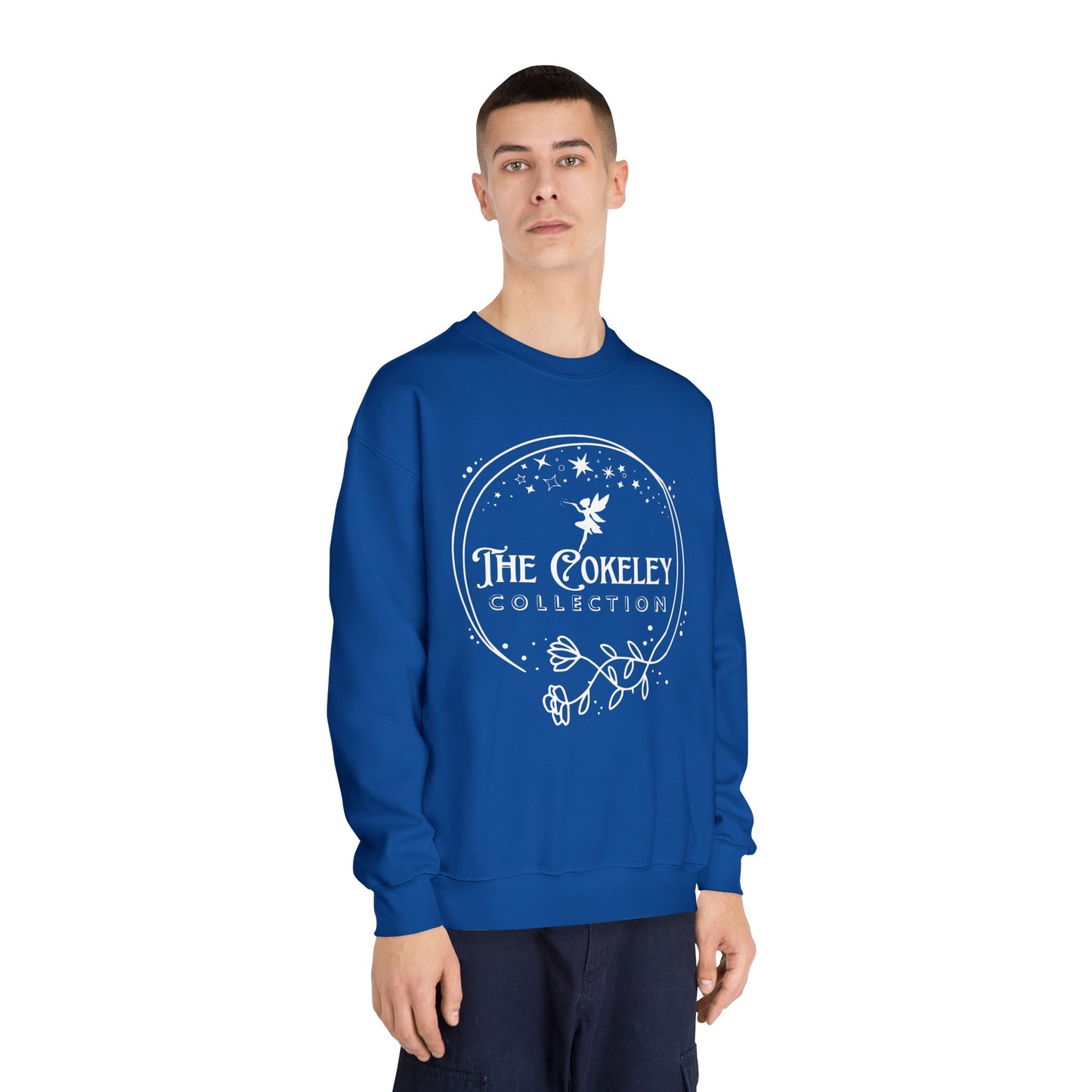 The Cokely Collection logo Crewneck Sweatshirt | Botanical Circle Design