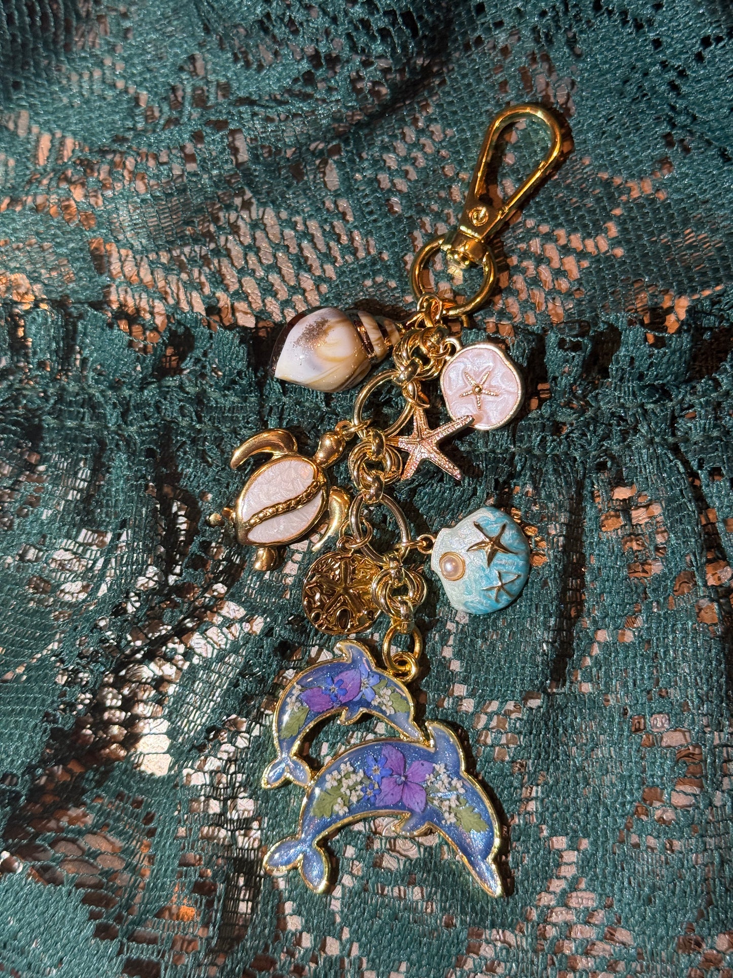 Dolphin bag charm