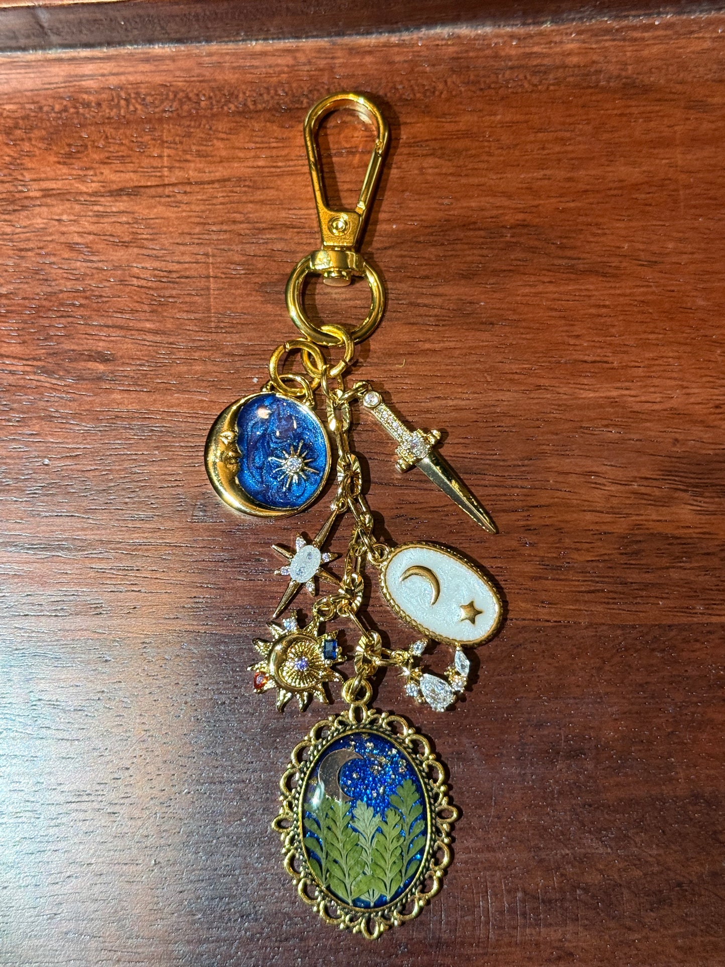 Gold bag charm (#3)