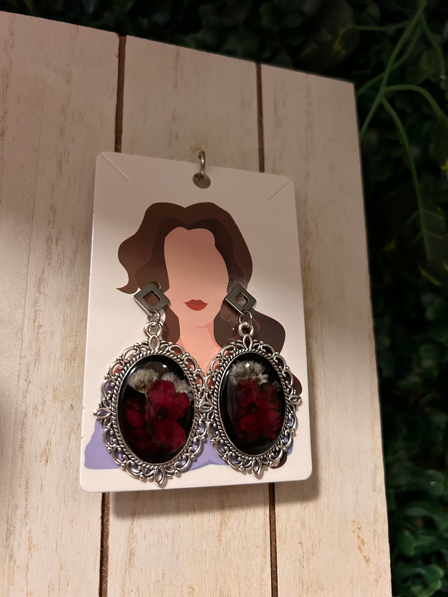 Antique silver earrings