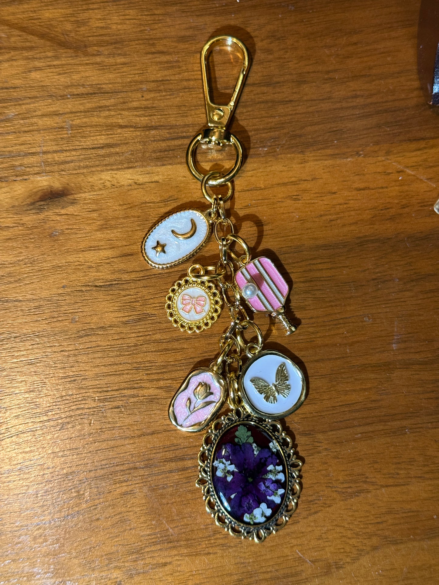 Gold bag charm (#5)